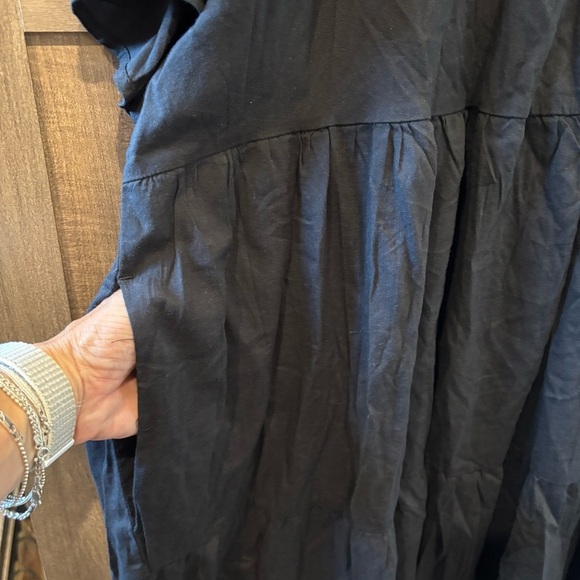 Old Navy 4X Swing Dress Black Flutter Sleeve - Picture 7 of 11